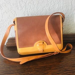 Courreges beige leather crossbody bag